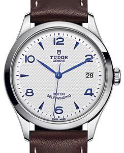 Tudor 1926 Steel 39mm Leather Bracelet Blue Opaline Dial M91550-0010 - BRAND NEW