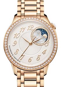 Vacheron Constantin Egerie Moon Phase 37mm Pink Rose Gold/Diamonds 8005F/120R-H002 - BRAND NEW