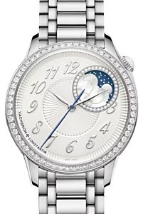 Vacheron Constantin Egerie Moon Phase 37mm Steel/Diamonds 8005F/120A-B497 - BRAND NEW