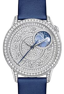 Vacheron Constantin Egerie Moon Phase 37mm White Gold Diamond Paved Dial 8006F/000G-B499 - BRAND NEW
