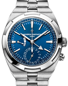 Vacheron Constantin Overseas Dual Time Stainless Steel Blue Index Dial 7900V/110A-B334 - PRE-OWNED 