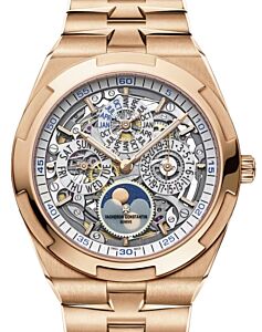 Vacheron Constantin Overseas Perpetual Calendar Ultra-Thin Skeleton Pink Rose Gold 4300V/120R-B547 - BRAND NEW