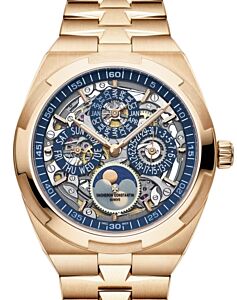 Vacheron Constantin Overseas Perpetual Calendar Ultra-Thin Skeleton Pink Rose Gold 4300V/120R-B642 - BRAND NEW
