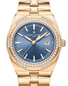 Vacheron Constantin Overseas Quartz Pink Rose Gold 33mm Diamond Bezel 1225V/200R-H015 - BRAND NEW