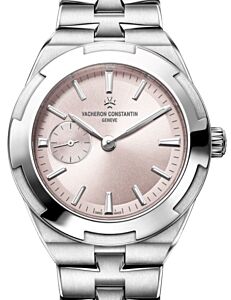 Vacheron Constantin Overseas Self-Winding Stainless Steel 37mm Pink Dial Steel Bracelet 2300V/100A-B078 - BRAND NEW