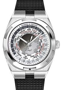 Vacheron Constantin Overseas World Time Steel 43.5mm Silver Dial 7700V/110A-B129