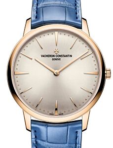 Vacheron Constantin Patrimony Manual-Winding 39mm Pink Rose Gold Blue 1410U/000R-H018