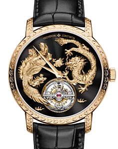 Vacheron Constantin Traditionnelle Tourbillon Pink Rose Gold Black Phoenix/Dragon Dial 6040T/000R-B961 - BRAND NEW