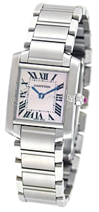 CARTIER W51028Q3 TANK FRANCAISE STEEL BRAND NEW