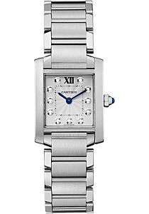 Cartier Tank Francaise Steel 40mm Silver Diamond Dial Bracelet WE110006 - BRAND NEW