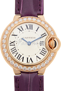CARTIER WE900251 BALLON BLUE DE 28mm PINK GOLD BRAND NEW