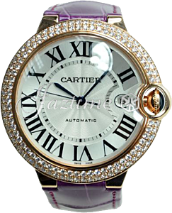 CARTIER WE900851 BALLON BLUE DE 42mm PINK GOLD BRAND NEW 