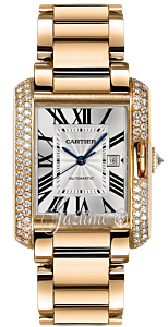 CARTIER WT100003 TANK ANGLAISE 18K PINK GOLD, DIAMONDS - BRAND NEW