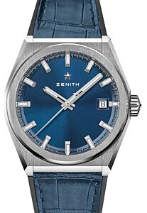 Zenith Defy Classic Titanium Blue Dial & Leather Strap 95.9000.670/51.R584 - BRAND NEW