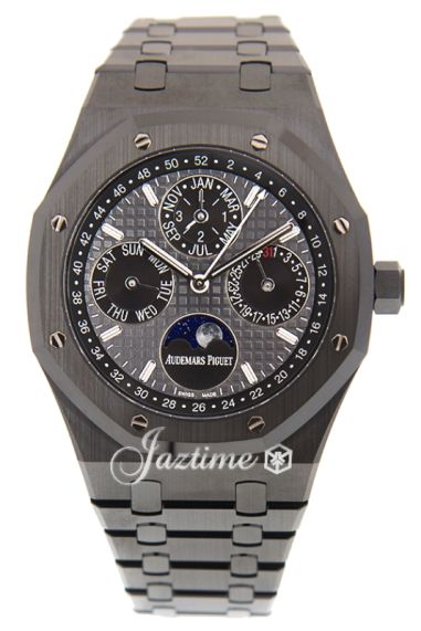 Audemars Piguet Royal Oak 41mm Slate Grey Dial Black Ceramic Bracelet Men s Watch 26579CE.OO.1225CE.01 DCM