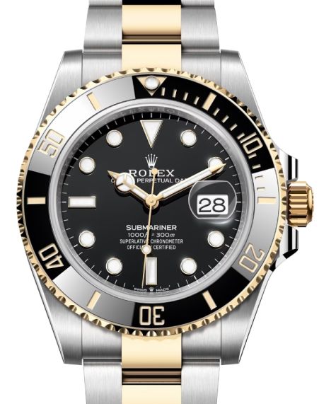 Rolex Submariner Date Yellow Gold Steel Black 41mm Dial Ceramic Bezel Oyster Bracelet 126613LN BRAND NEW