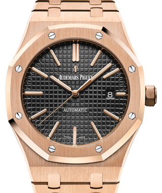 Audemars Piguet Royal Oak Rose Gold Selfwinding 41mm Black Index 15400OR.OO.1220OR.01