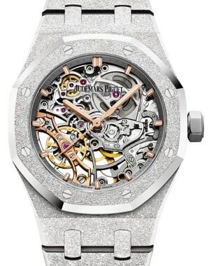 Audemars Piguet Royal Oak Double Balance Wheel Openworked Frosted White Gold 37mm 15466BC.GG.1259BC.01