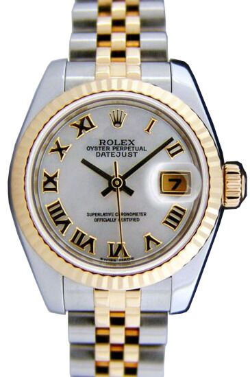 Rolex Datejust 179173 26mm Silver Roman 18k Yellow Gold Jubilee BRAND NEW