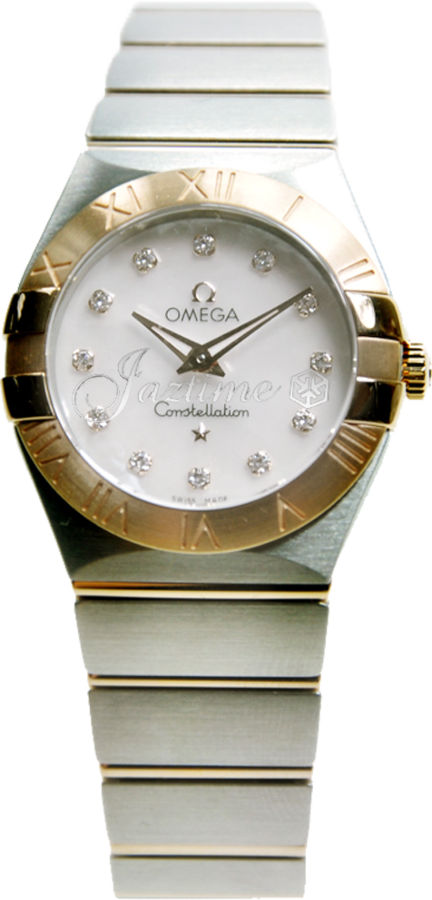 OMEGA 123.20.27.60.55.001 CONSTELLATION QUARTZ 27mm STEEL AND RED GOLD BRAND NEW