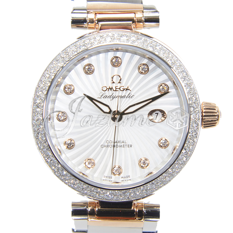 Omega De Ville Ladymatic Stainless Steel Red Gold 425.25.34.20.55.001 - BRAND NEW