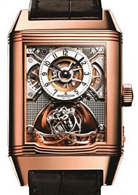 Jaeger-LeCoultre Calibre 174 Reverso Gyrotourbillon 2 2332420 Enamel / Rhodium-plated Rose Gold Leather 55 x 36mm Manual-Winding BRAND NEW