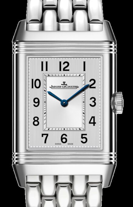 Jaeger-LeCoultre Calibre 822A/2 Reverso Classic Medium Thin 2548120 Silver Guilloche Stainless Steel 40.1 x 24.4mm Manual-Winding BRAND NEW