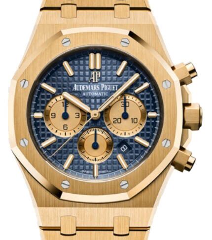 Audemars Piguet Royal Oak Chronograph Yellow Gold 41mm Blue Dial 26331BA.OO.1220BA.01