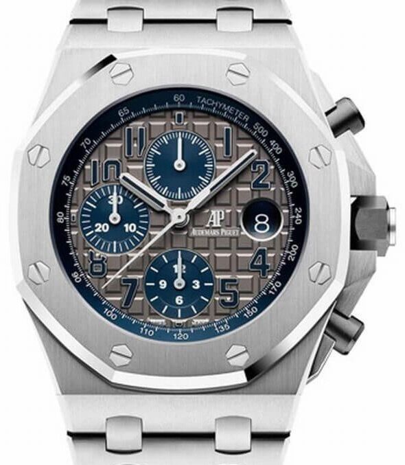 Audemars Piguet Royal Oak Offshore Selfwinding Chronograph 26474TI.OO.1000TI.01 Slate Arabic Titanium 42mm BRAND NEW
