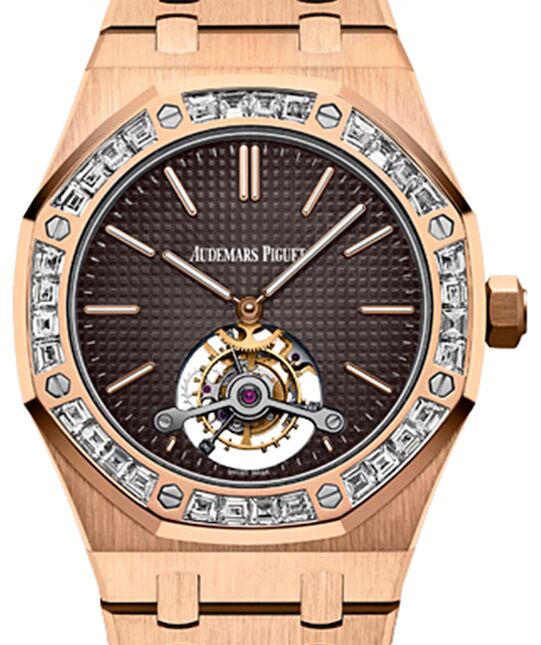Audemars Piguet Royal Oak Tourbillon Extra-Thin 26516OR.ZZ.1220OR.01 Brown Diamond Rose Gold 41mm - BRAND NEW