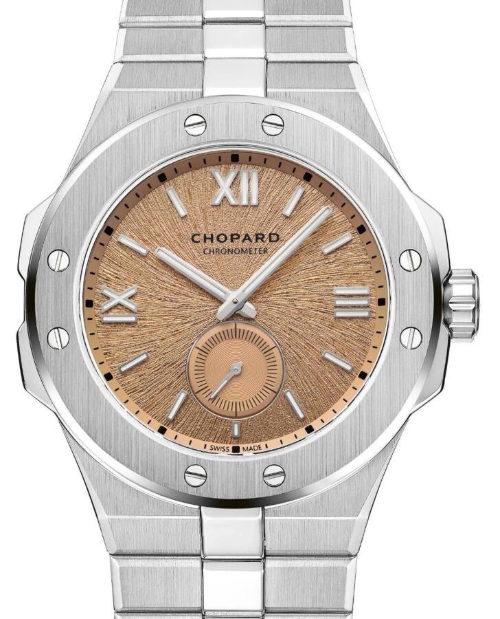Chopard Alpine Eagle 41 XPS Stainless Steel Monte Rosa Pink Dial Bracelet 298623-3001 - BRAND NEW
