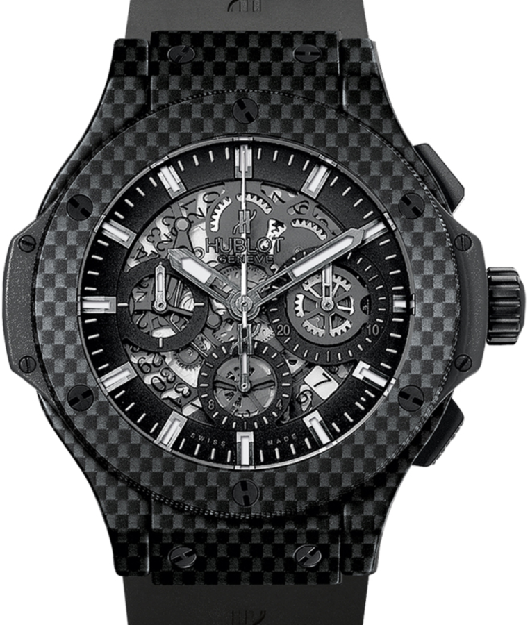 Hublot Big Bang Aero Bang 311.QX.1124.RX Skeleton Index Carbon Fiber &amp; Rubber 44mm BRAND NEW