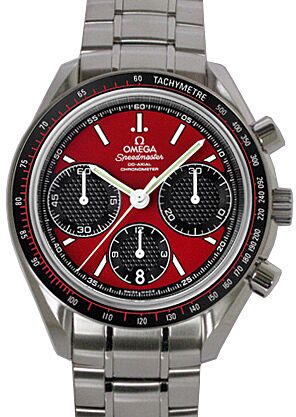 Omega 326.30.40.50.11.001 Speedmaster Racing Co-Axial Chronograph 40mm Red Index Stainless Steel BRAND NEW