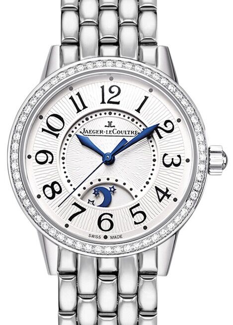 Jaeger-LeCoultre Calibre 967A Rendez-Vous Night &amp; Day 3468121 Silver Guilloche Arabic Diamond Bezel Stainless Steel 29mm Automatic BRAND NEW
