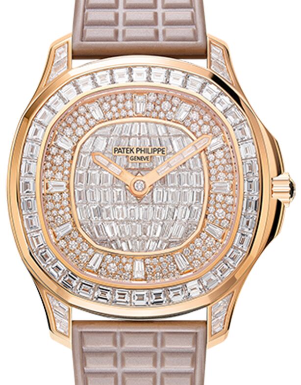 Patek Philippe Aquanaut Luce Haute Joaillerie Rose Gold Diamond Pave Dial 5062/450R-001