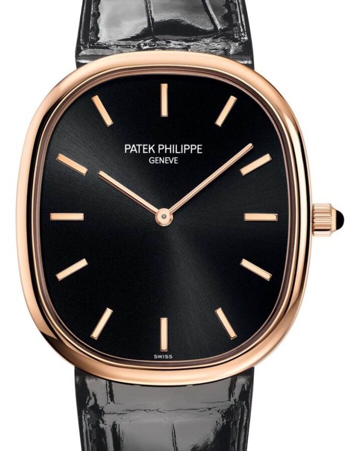 Patek Philippe Golden Ellipse Rose Gold Black Dial 5738R-001 - BRAND NEW