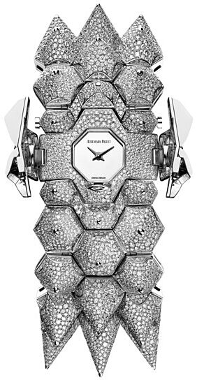 Audemars Piguet Haute Joaillerie Diamond Outrage 67700BC.ZZ.9190BC.01 Mirror Polished Dial Diamond Set White Gold 34mm Quartz - BRAND NEW