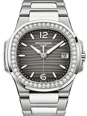 Patek Philippe Nautilus Ladies White Gold Slate Dial 7010/1G-012