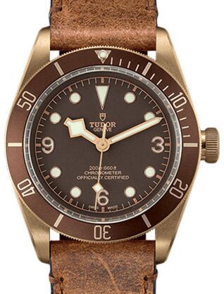 Tudor Heritage Black Bay Bronze Brown Arabic &amp; Index Stainless Steel Bronze-Colored PVD Coating 43mm 79250BM 