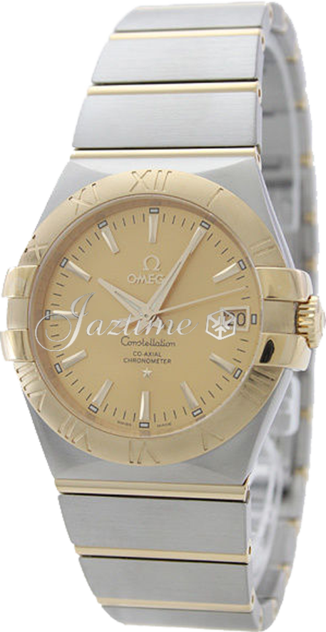 OMEGA 123.20.35.20.08.001 CONSTELLATION CO-AXIAL 35mm STEEL AND YELLOW GOLD - BRAND NEW