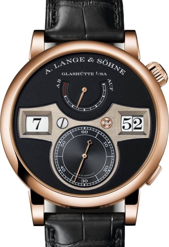 A Lange Sohne Zeitwerk Pink Rose Gold 41.9mm Black Dial 142.031 - BRAND NEW