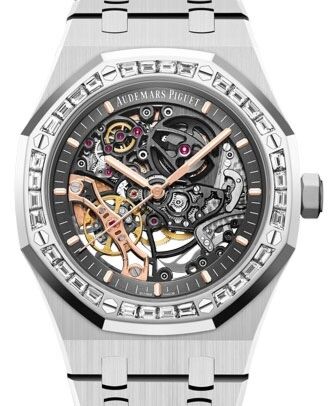 Audemars Piguet Royal Oak Double Balance Wheel Openworked White Gold Diamond Bezel 15412BC.ZZ.1220BC.01 - BRAND NEW