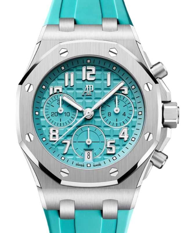 Audemars Piguet Offshore Chronograph 37mm Titanium Turquoise Dial 26430TI.OO.A358CA.01-B - BRAND NEW