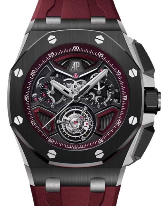 Audemars Piguet Offshore Tourbillon Chronograph 43mm Ceramic Burgundy 26622CE.OO.D002CA.03