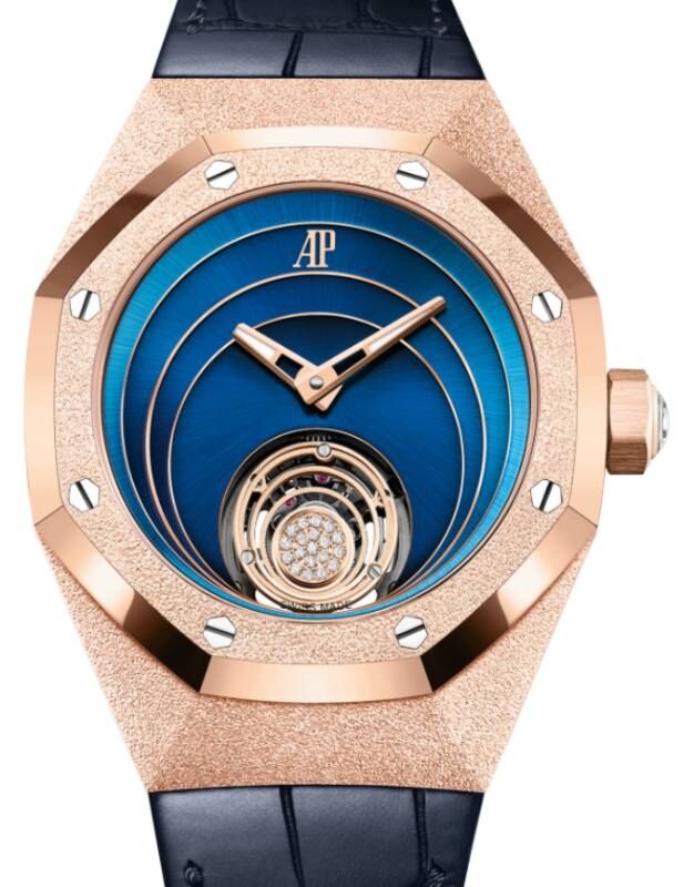 Audemars Piguet Concept Frosted Gold Flying Tourbillon 38.5mm Blue Dial 26630OR.GG.D326CR.01