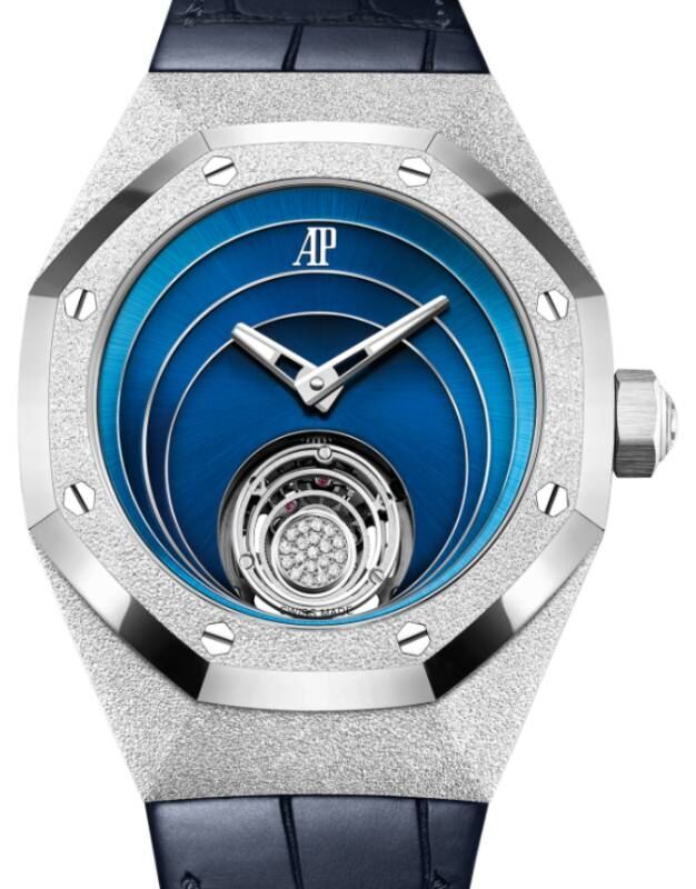 Audemars Piguet Concept White Frosted Gold Flying Tourbillon 38.5mm Blue Dial 26630BC.GG.D326CR.01