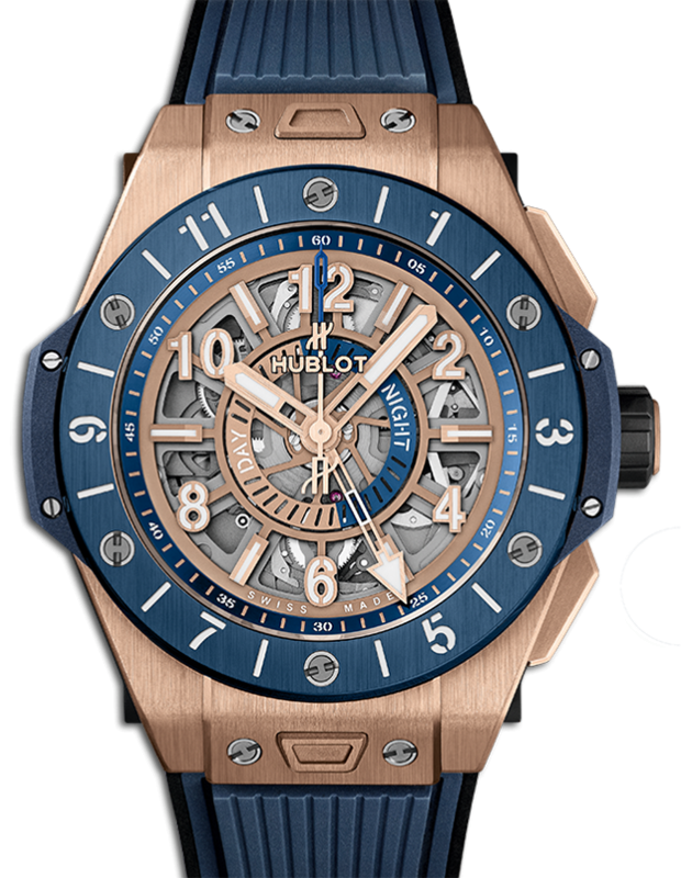 Hublot Big Bang Unico GMT King Gold Blue Ceramic 45mm 471.OL.7128.RX