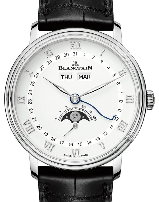 Blancpain Villeret Quanti?me Complet Steel 38mm White Dial 6264 1127 55B - BRAND NEW