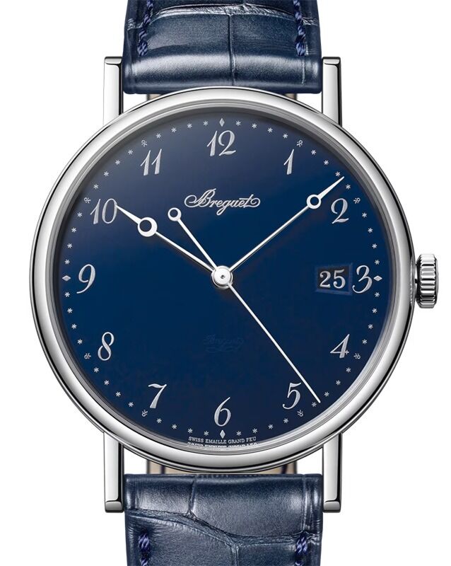Breguet Classique 5177 White Gold 38mm/Leather Blue Dial 5177BB/2Y/9V6