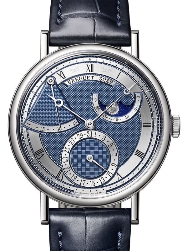 Breguet Classique Phase de Lune 7137 White Gold 39mm/Leather Bleu Sky Dial 7137BB/Y5/9VU